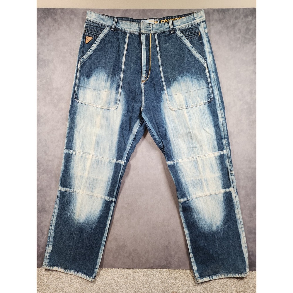 Vintage Akademiks Jeans Men's 44 Embroidered Denim Baggy Hip Hop Y2K Streetwear